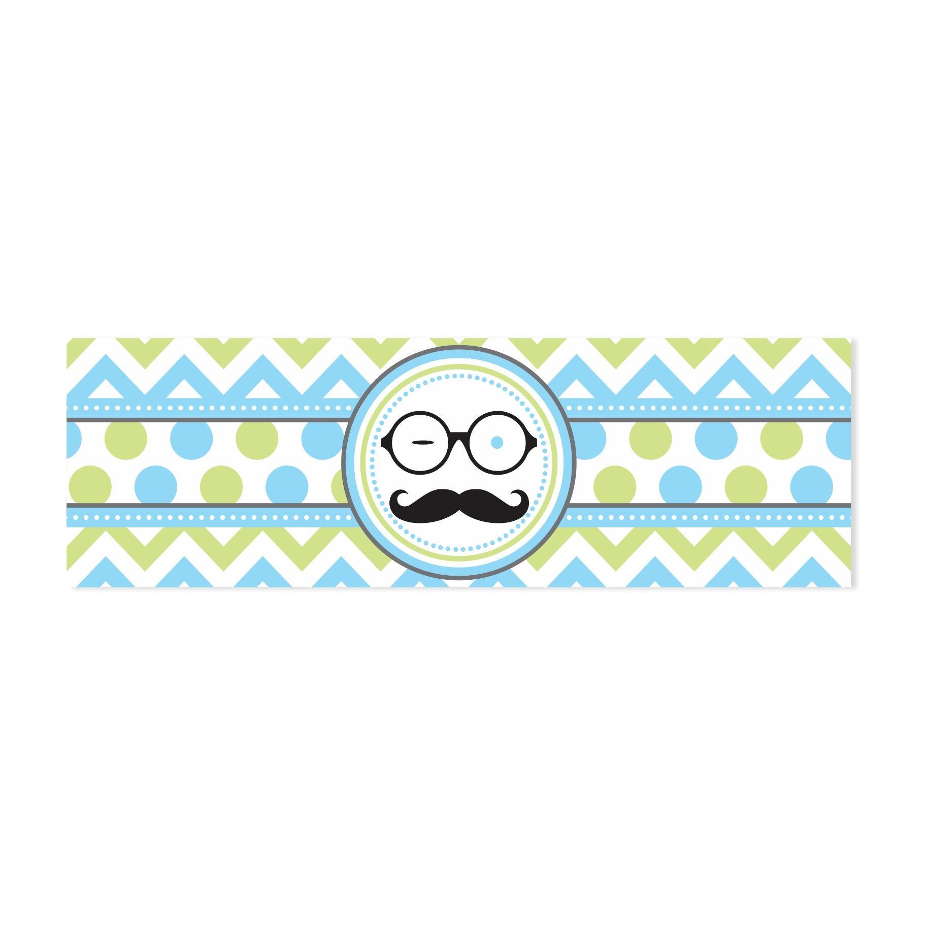 Little Man Theme  Wrist Bands - Pack of 10 THEME PARTIES Pretty UR Party
