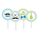Little Man Theme Cupcake / Food Toppers THEME PARTIES Pretty UR Party