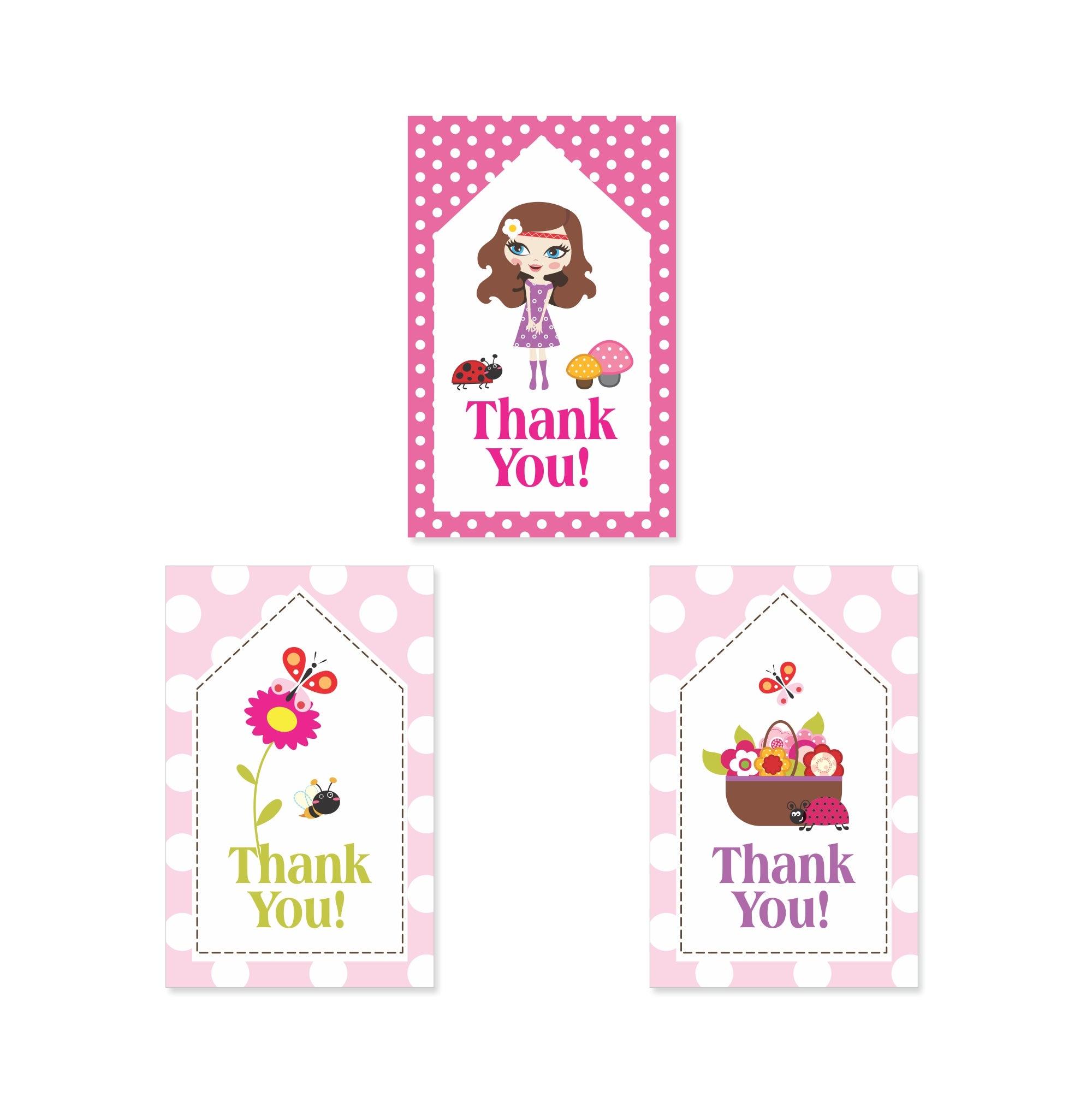 Little Miss Daisy Thank you Tags THEME PARTIES Pretty UR Party