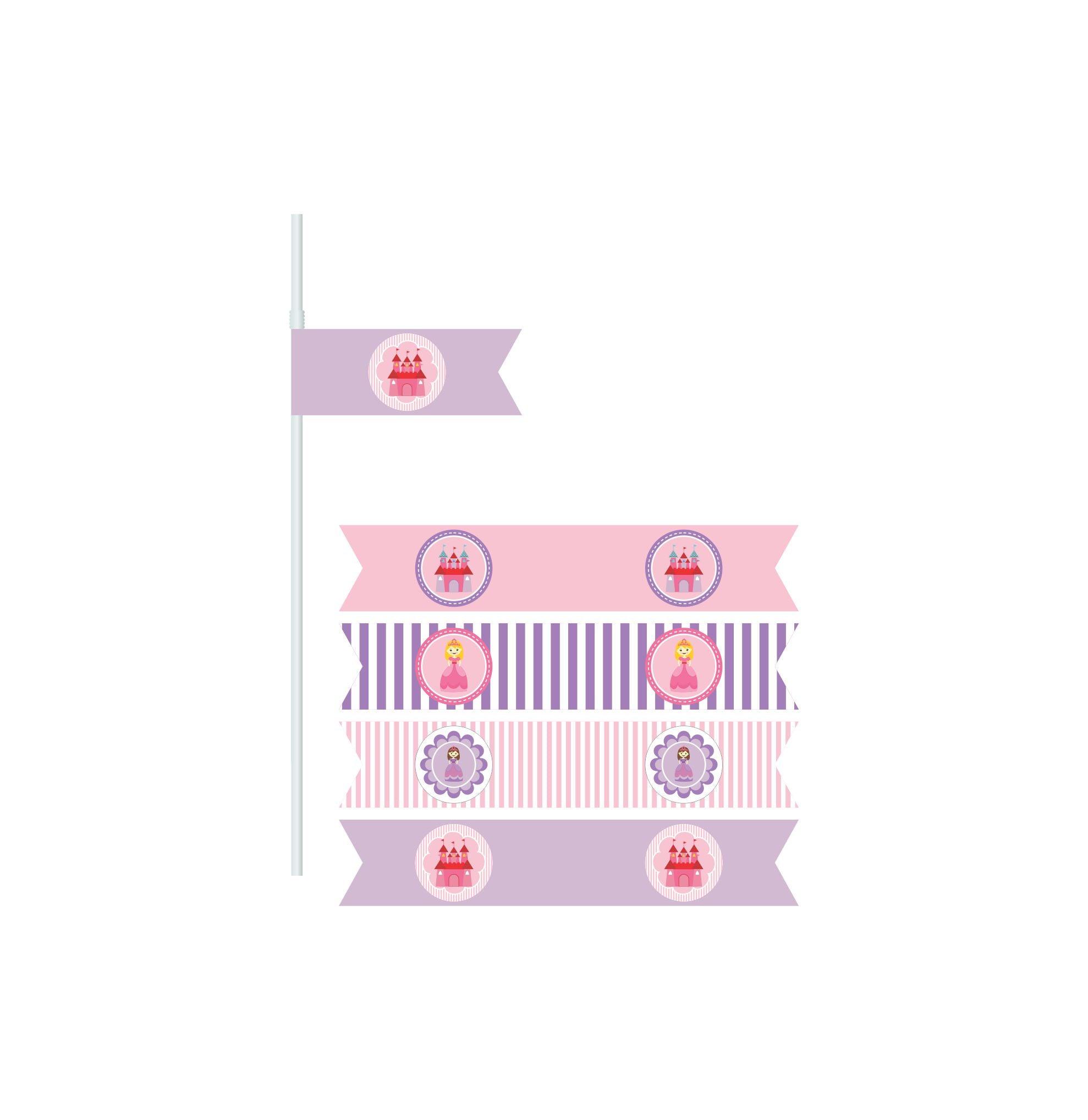 Little Princess Straws THEME PARTIES Pretty UR Party