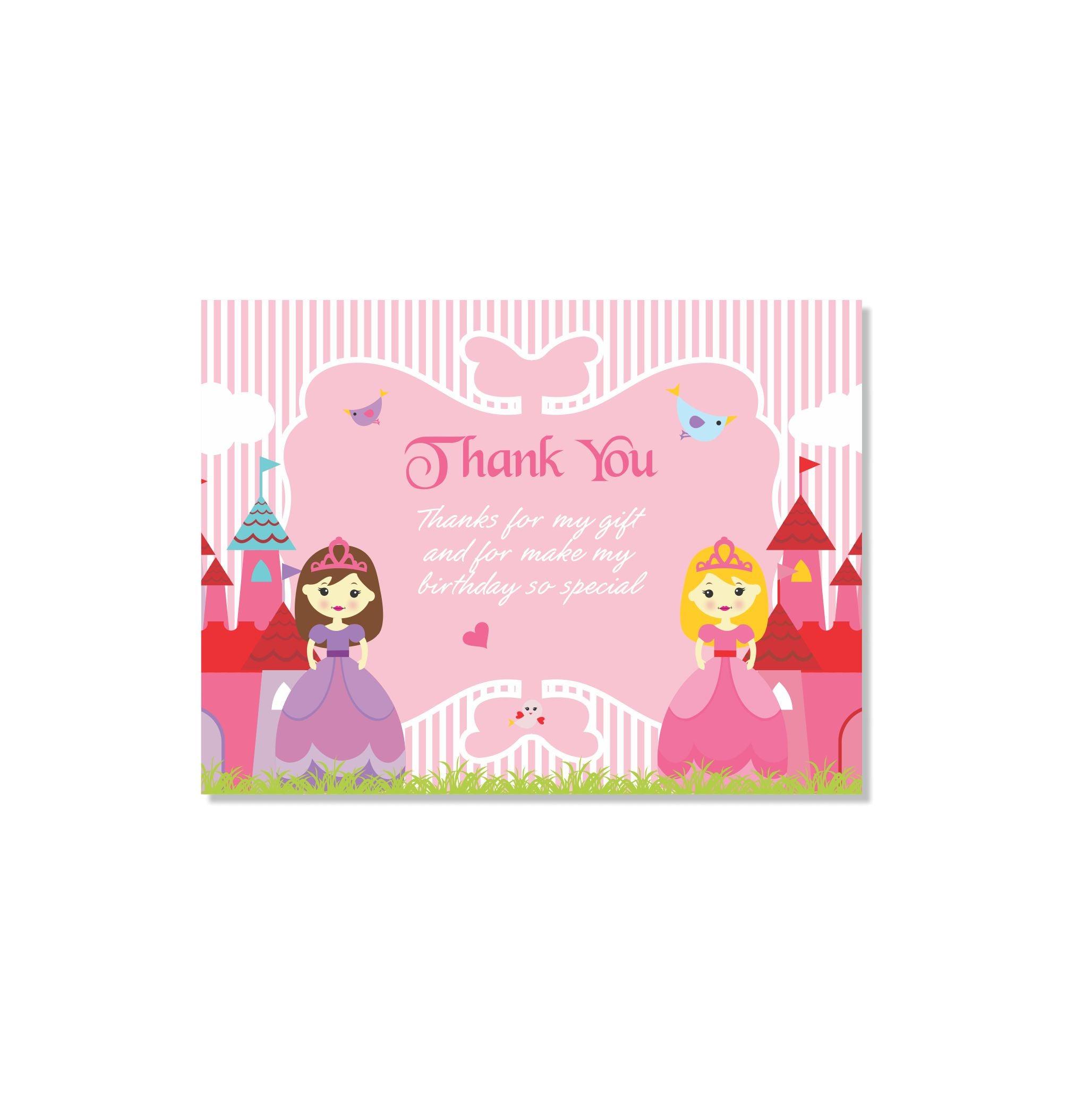 Little Princess Thank you Tags THEME PARTIES Pretty UR Party