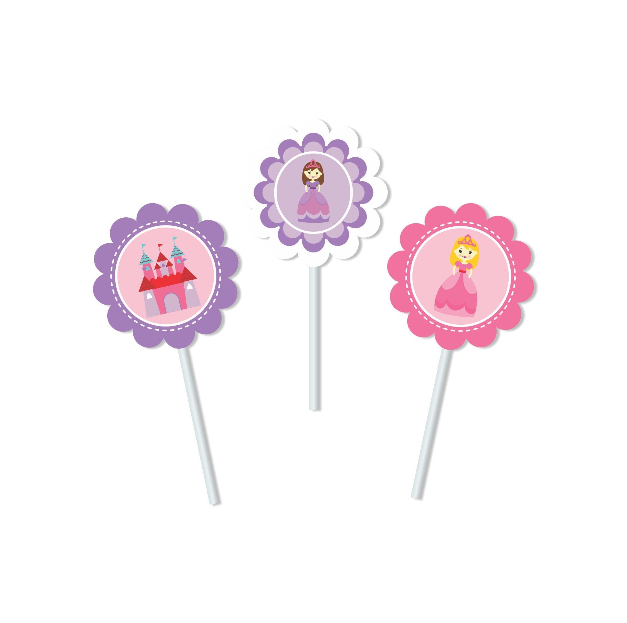 Little Princess  Cupcake / Food Toppers THEME PARTIES Pretty UR Party