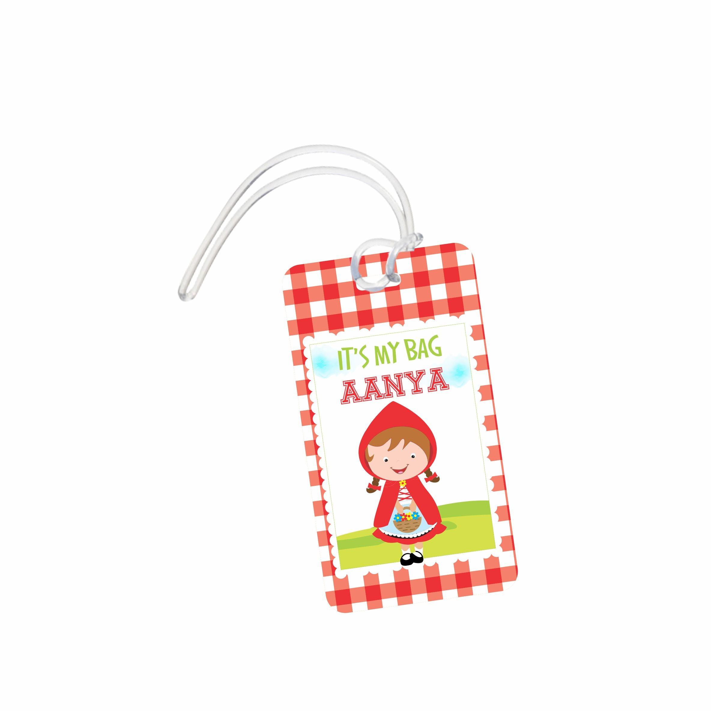 Little Red Riding Hood Luggage Tag PERSONALISED Pretty UR Party