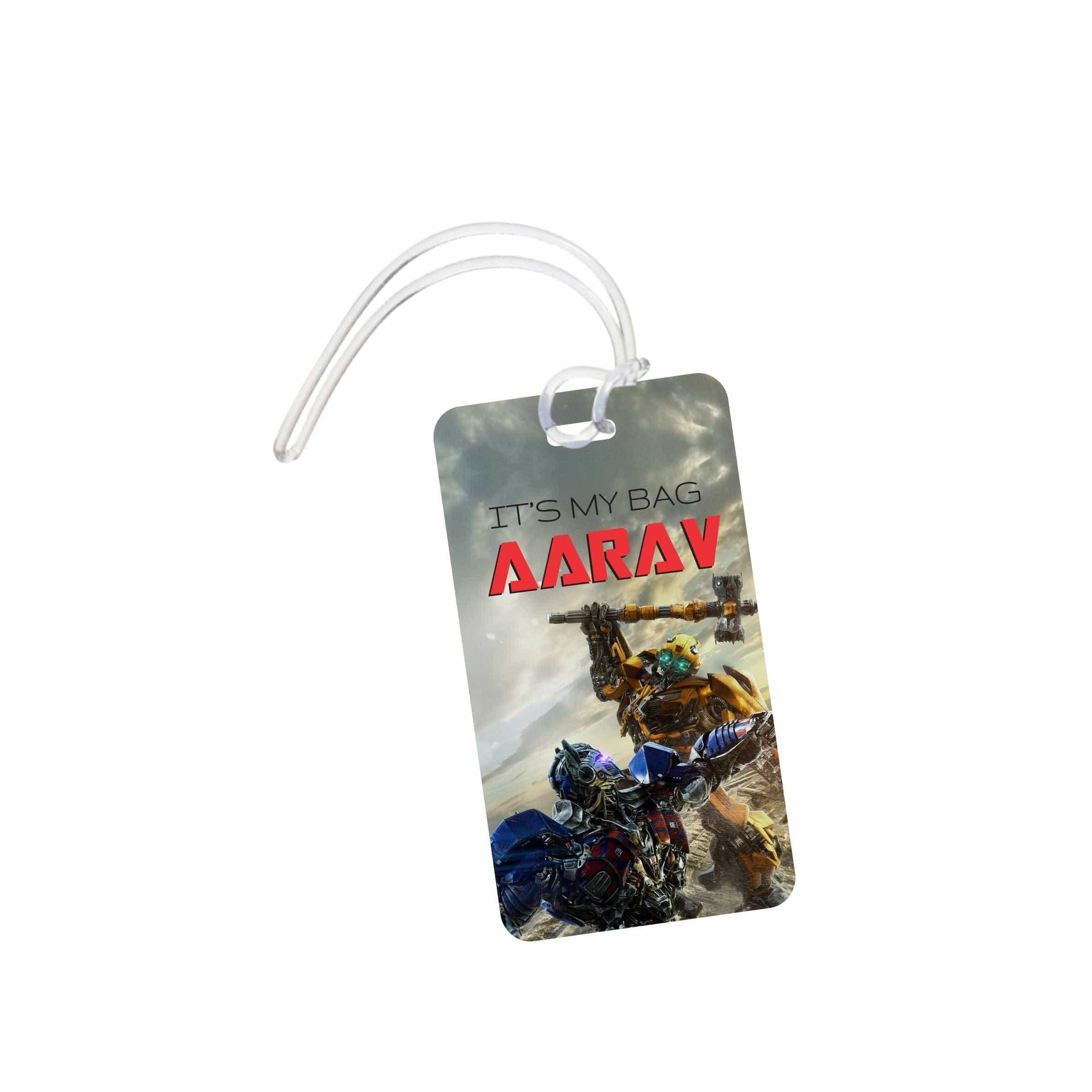 Transformers Luggage Tag PERSONALISED Pretty UR Party