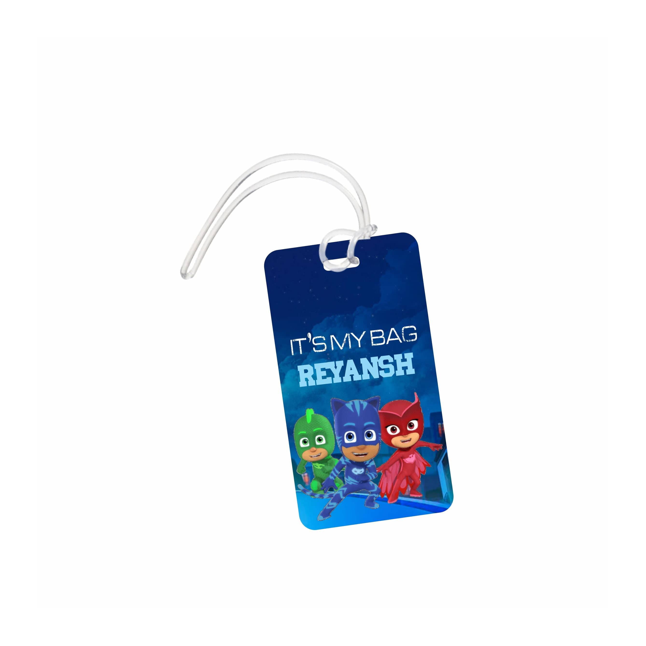 PJ Masks Luggage Tag PERSONALISED Pretty UR Party