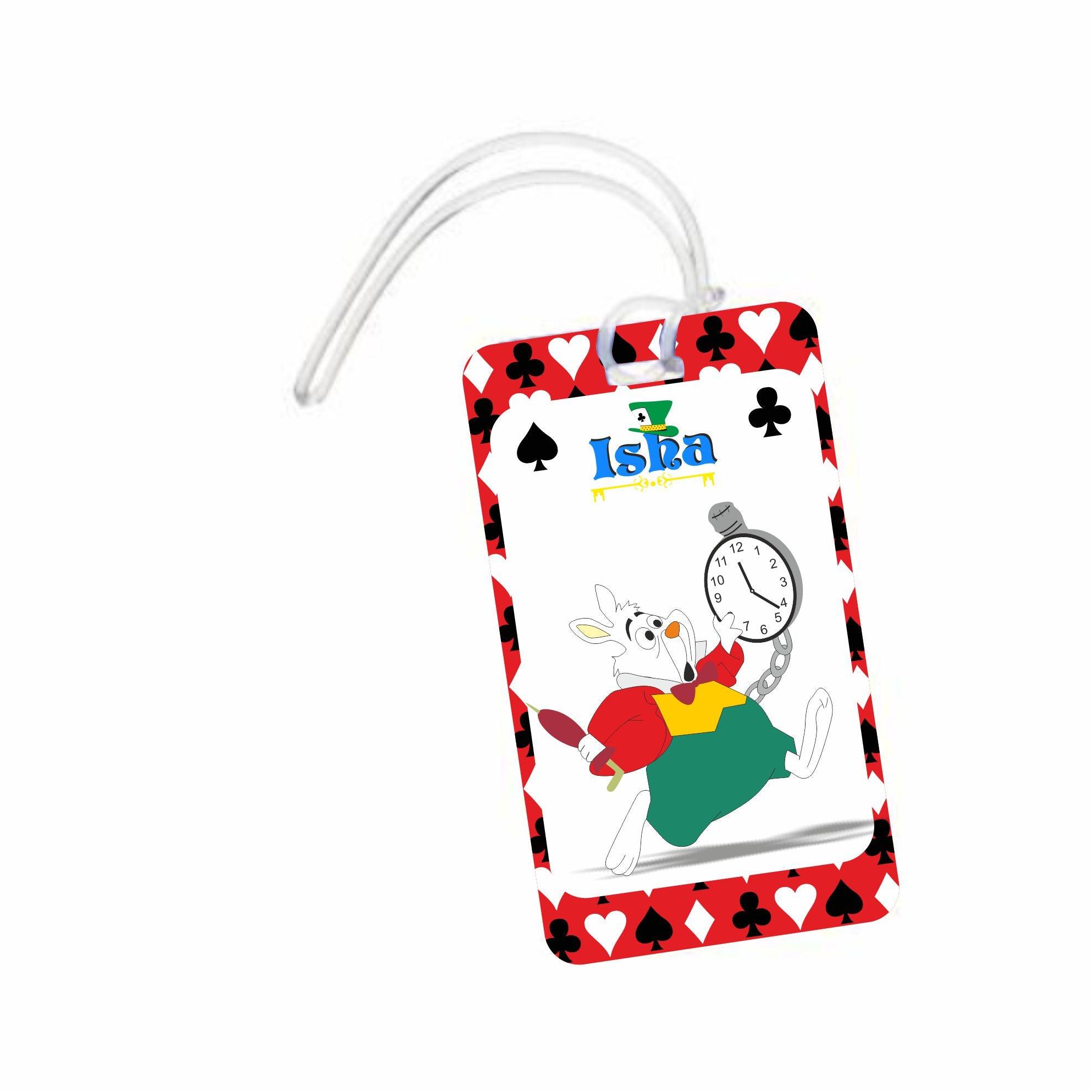 Alice in Wonderland Luggage Tags PERSONALISED Pretty UR Party