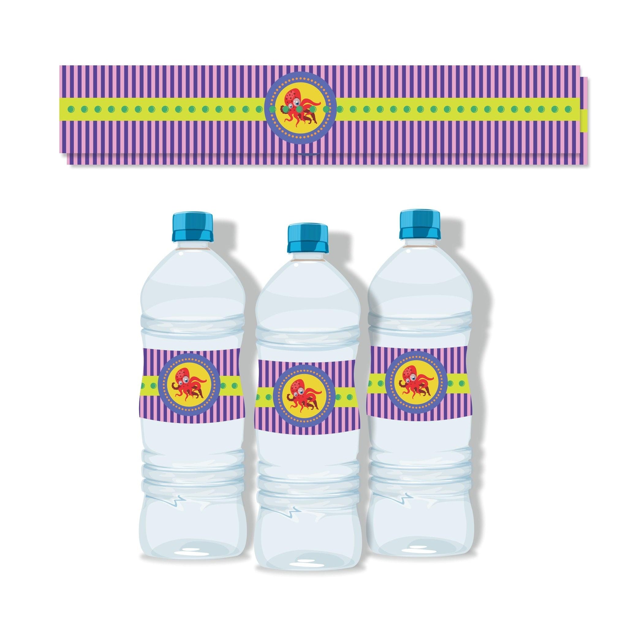 Mermaid Water Bottle Labels THEME PARTIES Pretty UR Party