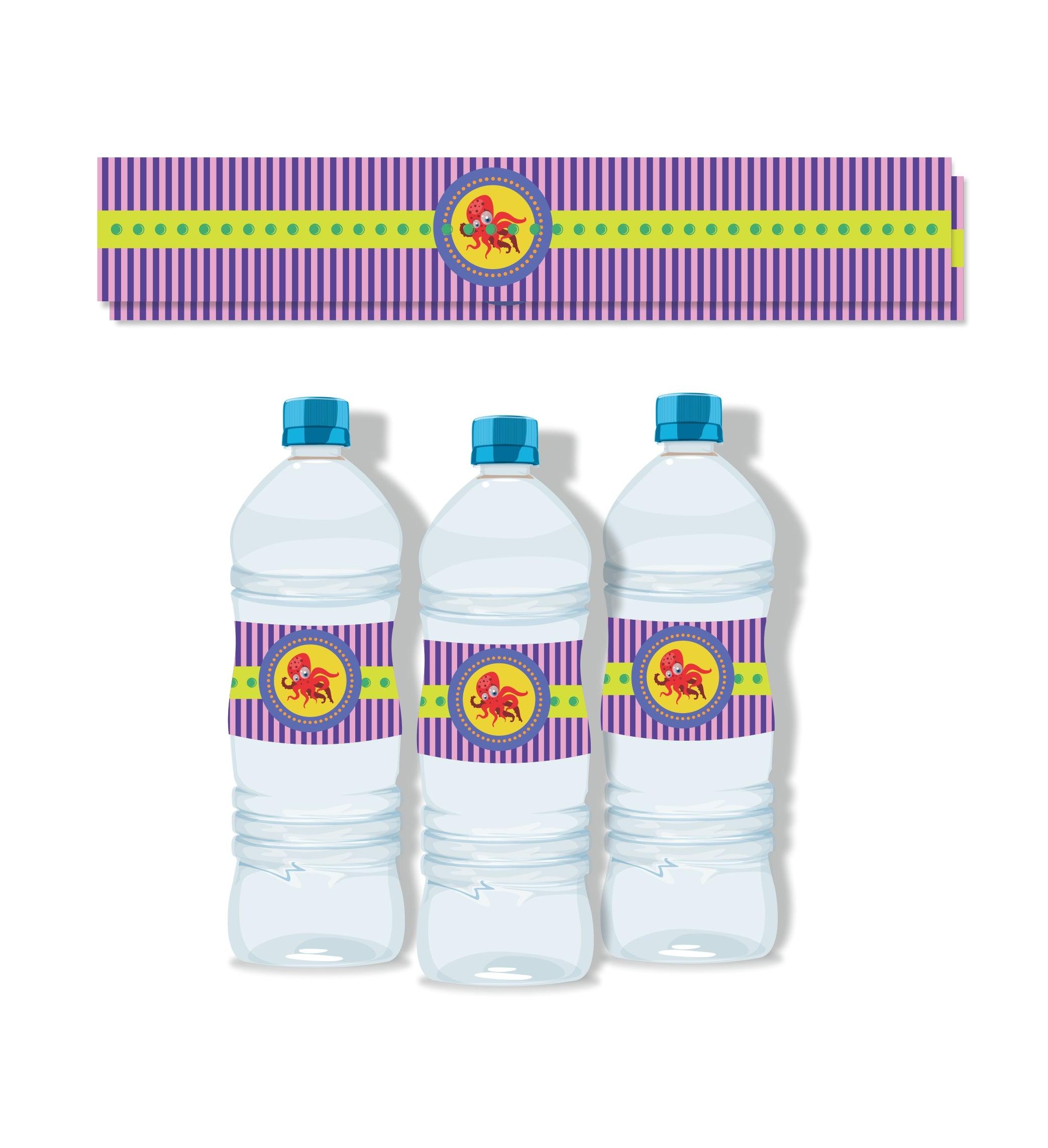 Mermaid Water Bottle Labels THEME PARTIES Pretty UR Party