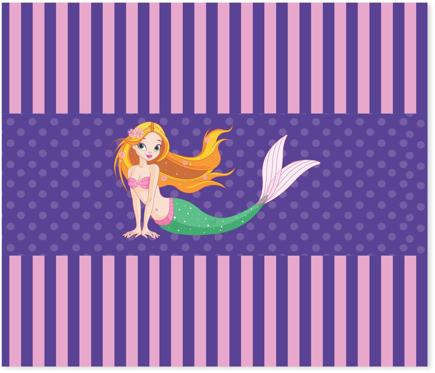 Mermaid  Chocolate Wrappers THEME PARTIES Pretty UR Party