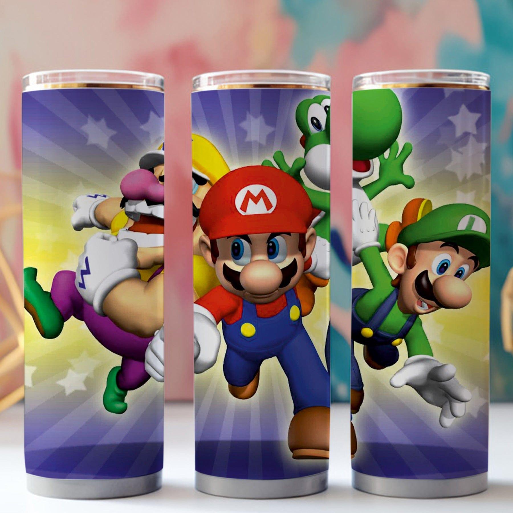 Super Mario Slim Tumbler RETURN GIFTS Pretty UR Party