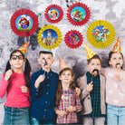 Super Mario Paper Fans - Set of 6 THEME PARTIES Pretty UR Party