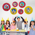 Super Mario Paper Fans - Set of 6 THEME PARTIES Pretty UR Party