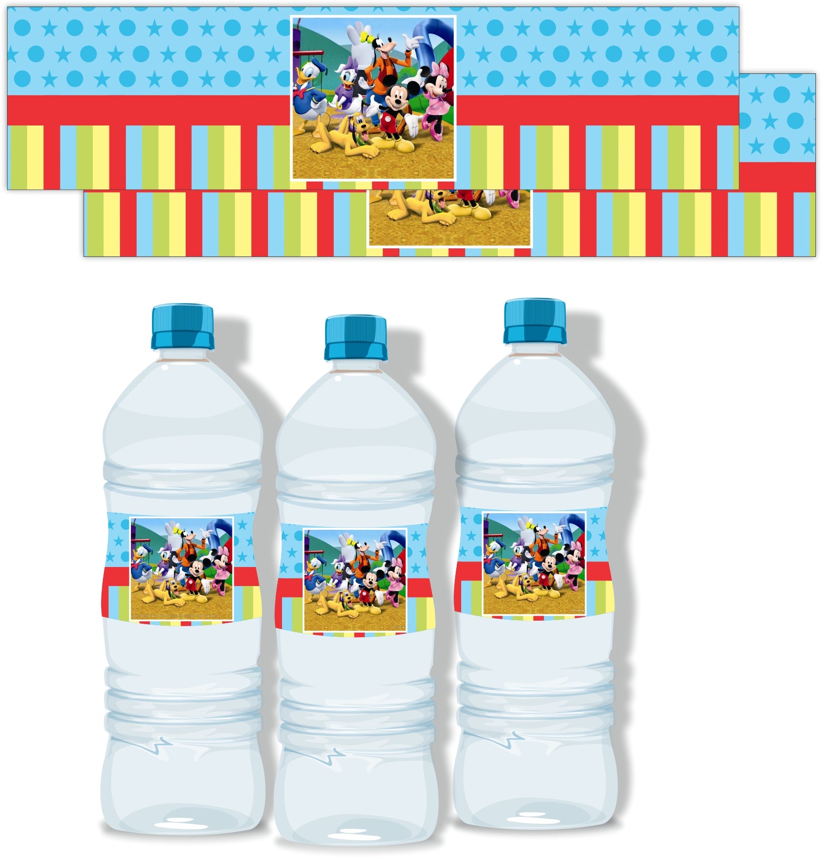 Mickey Mouse Clubhouse Inspired Bottle Labels THEME PARTIES Pretty UR Party