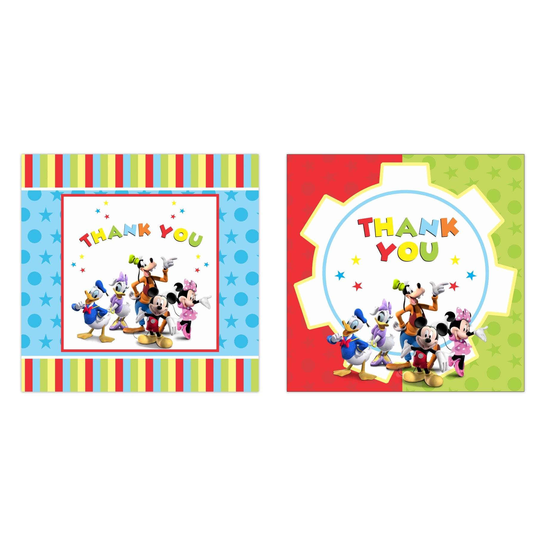 Mickey Mouse Clubhouse Inspired Thank you Tags THEME PARTIES Pretty UR Party