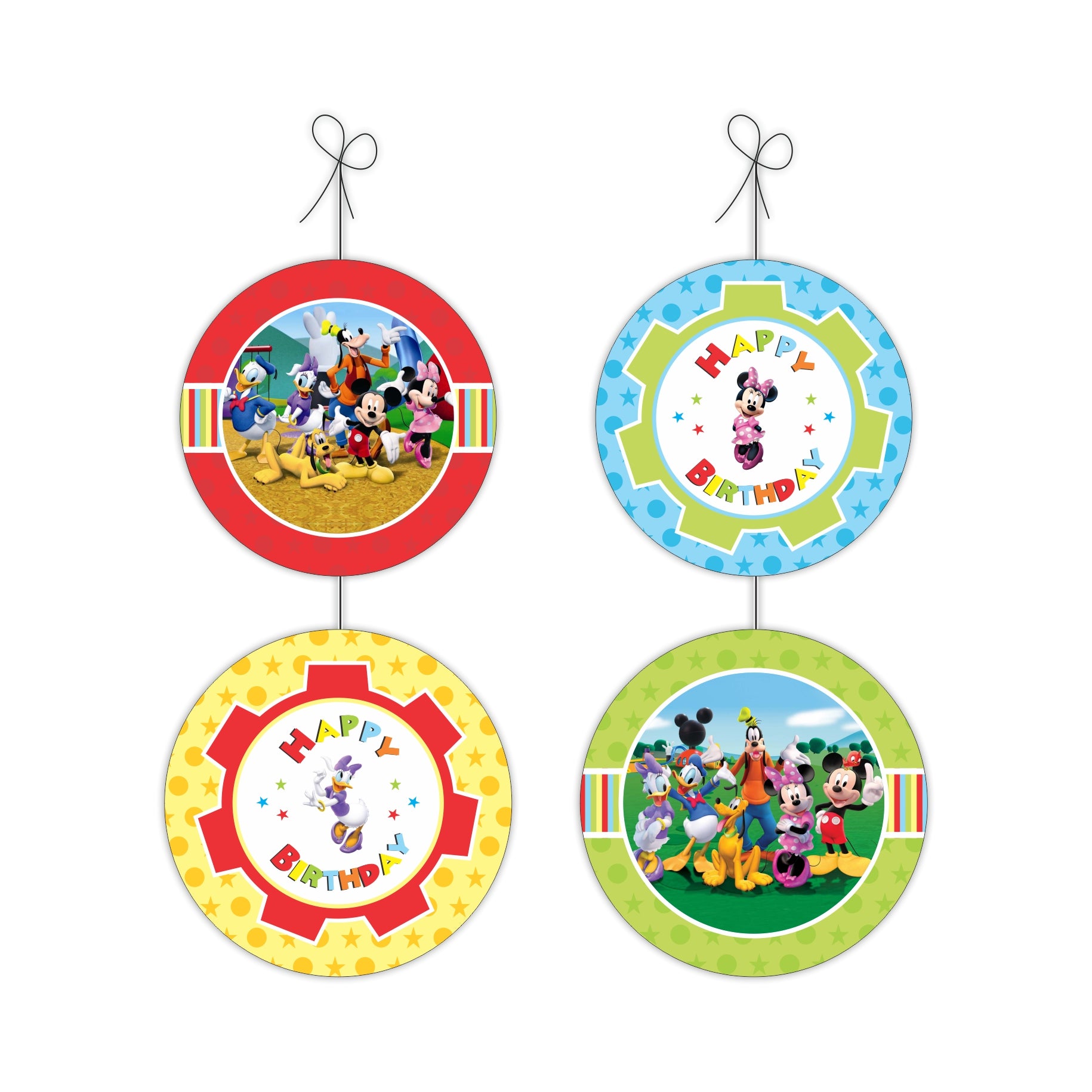 Mickey Mouse Clubhouse Inspired Danglers THEME PARTIES Pretty UR Party