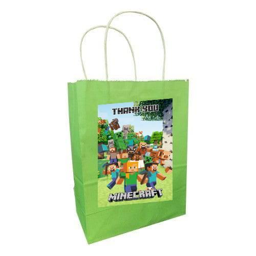 Minecraft Gift Bags - Pack of 10 ALL PARTY SUPPLIES Pretty UR Party