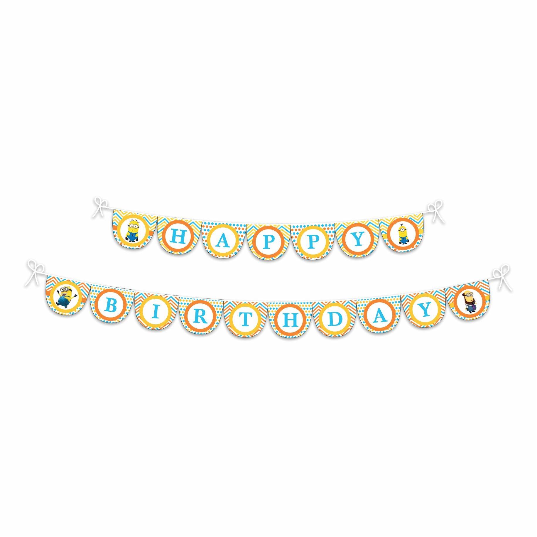 Despicable Me Minions Bunting THEME PARTIES Pretty UR Party