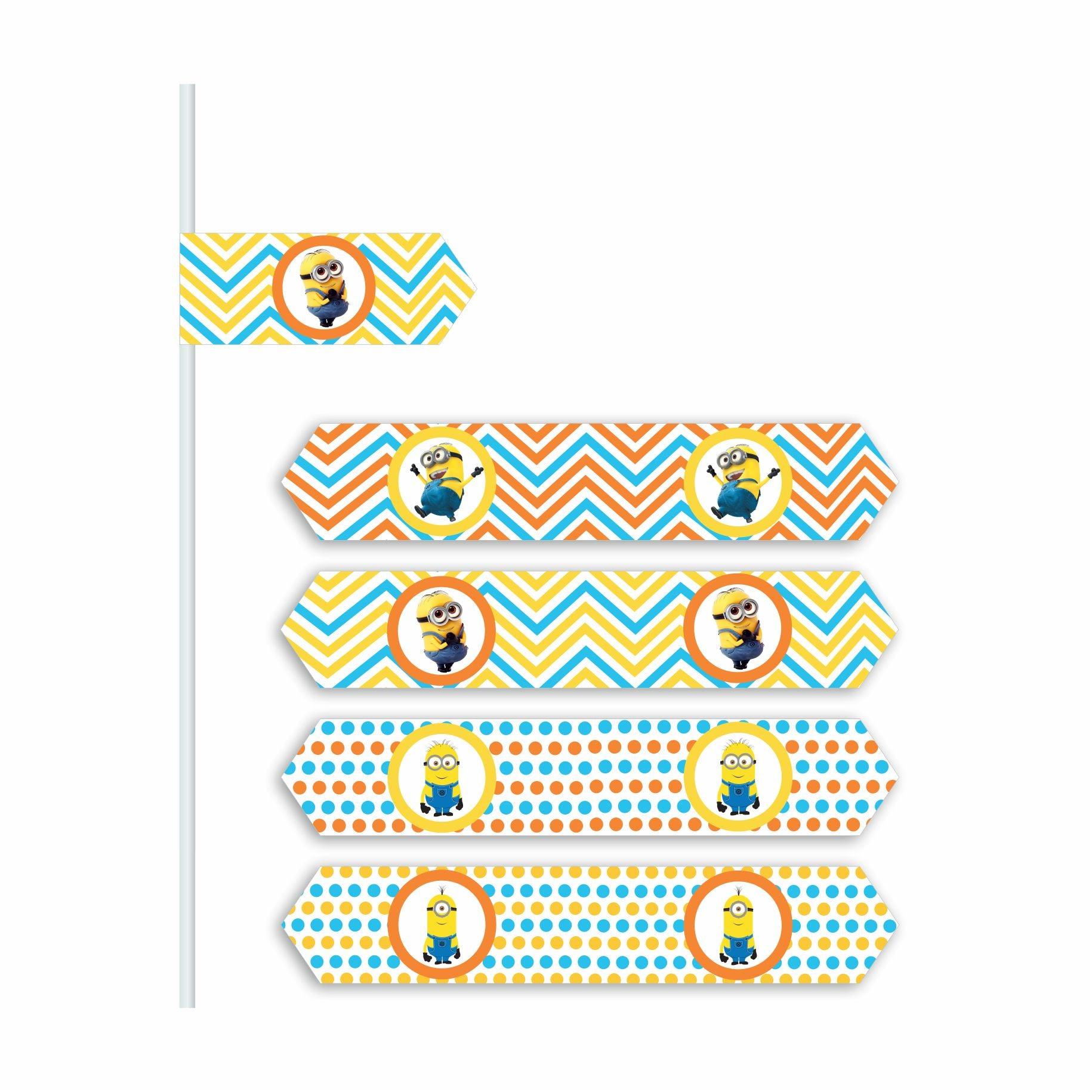 Despicable Me Minions Drink Straws THEME PARTIES Pretty UR Party