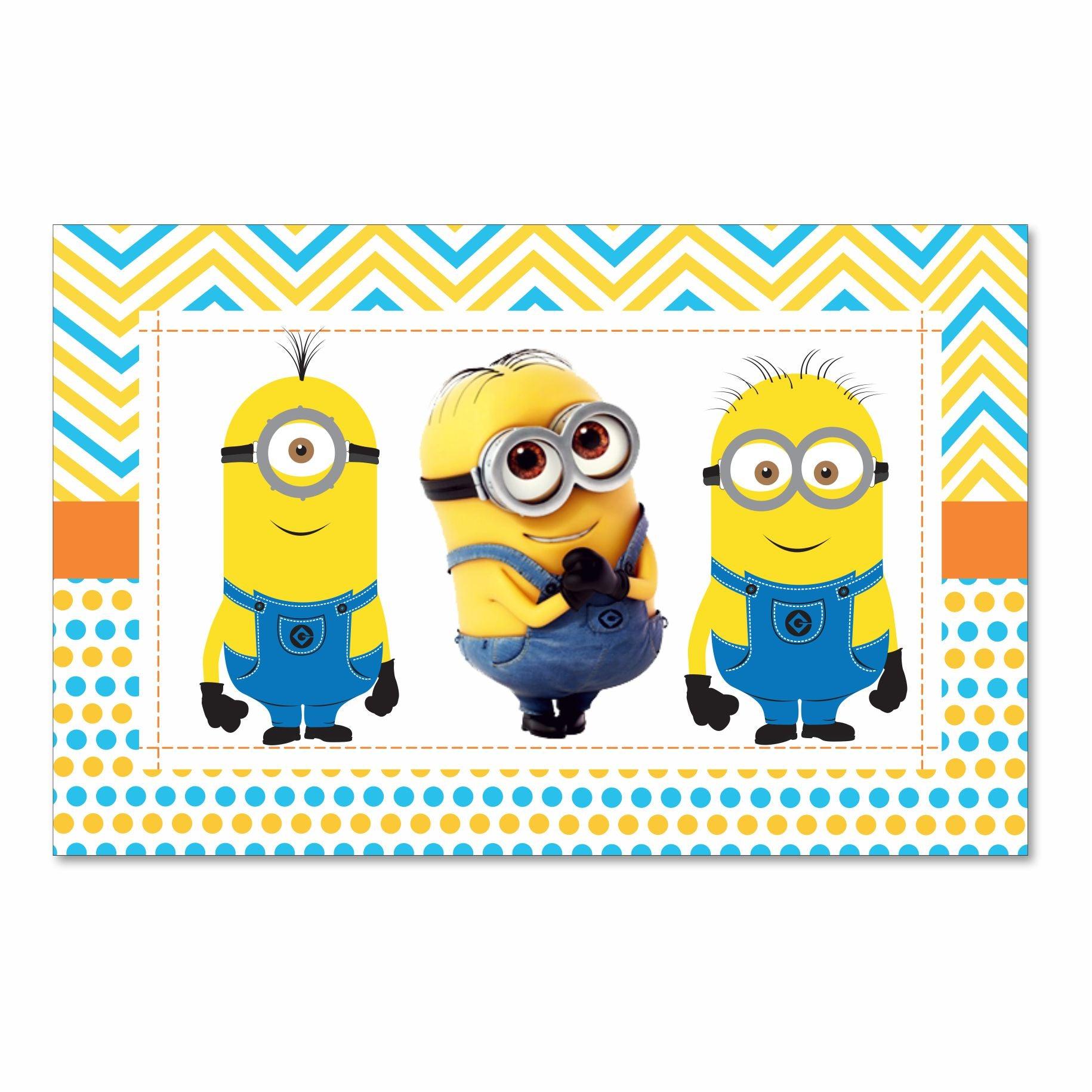 Despicable Me Minions Inspired Table Mats THEME PARTIES Pretty UR Party