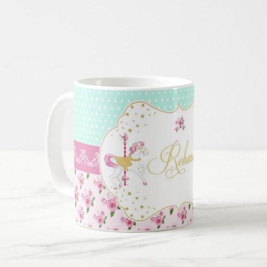 Personalised Carousel Mug THEME PARTIES Pretty UR Party