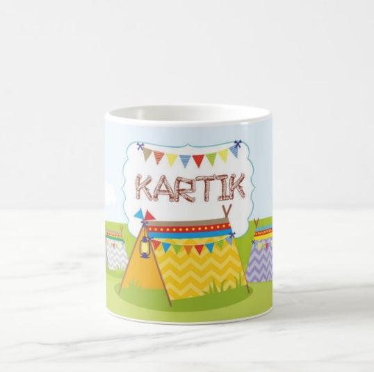 Personalized Camping Mug THEME PARTIES Pretty UR Party