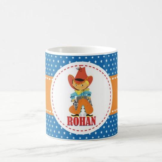 Personalised Little Cowboy Mug THEME PARTIES Pretty UR Party