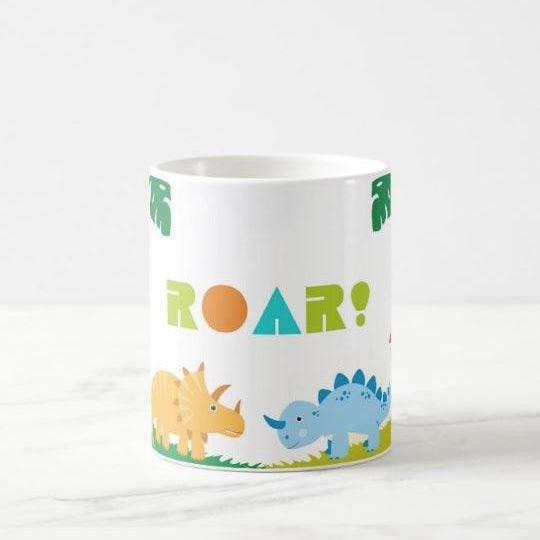 Personalised Dinosaur Mug THEME PARTIES Pretty UR Party