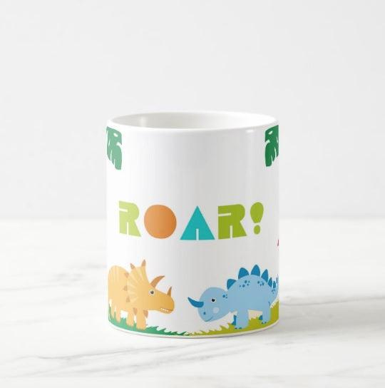 Personalised Dinosaur Mug THEME PARTIES Pretty UR Party