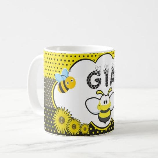 Personalised Bumble Bee Mug THEME PARTIES Pretty UR Party