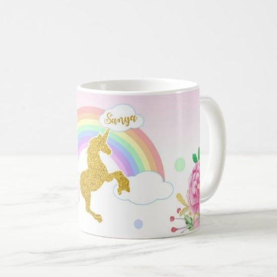 Personalised Unicorn Mug THEME PARTIES Pretty UR Party