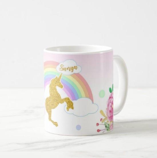 Personalised Unicorn Mug THEME PARTIES Pretty UR Party