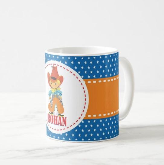 Personalised Little Cowboy Mug THEME PARTIES Pretty UR Party