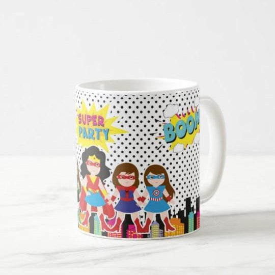Personalized Supergirl Mug THEME PARTIES Pretty UR Party