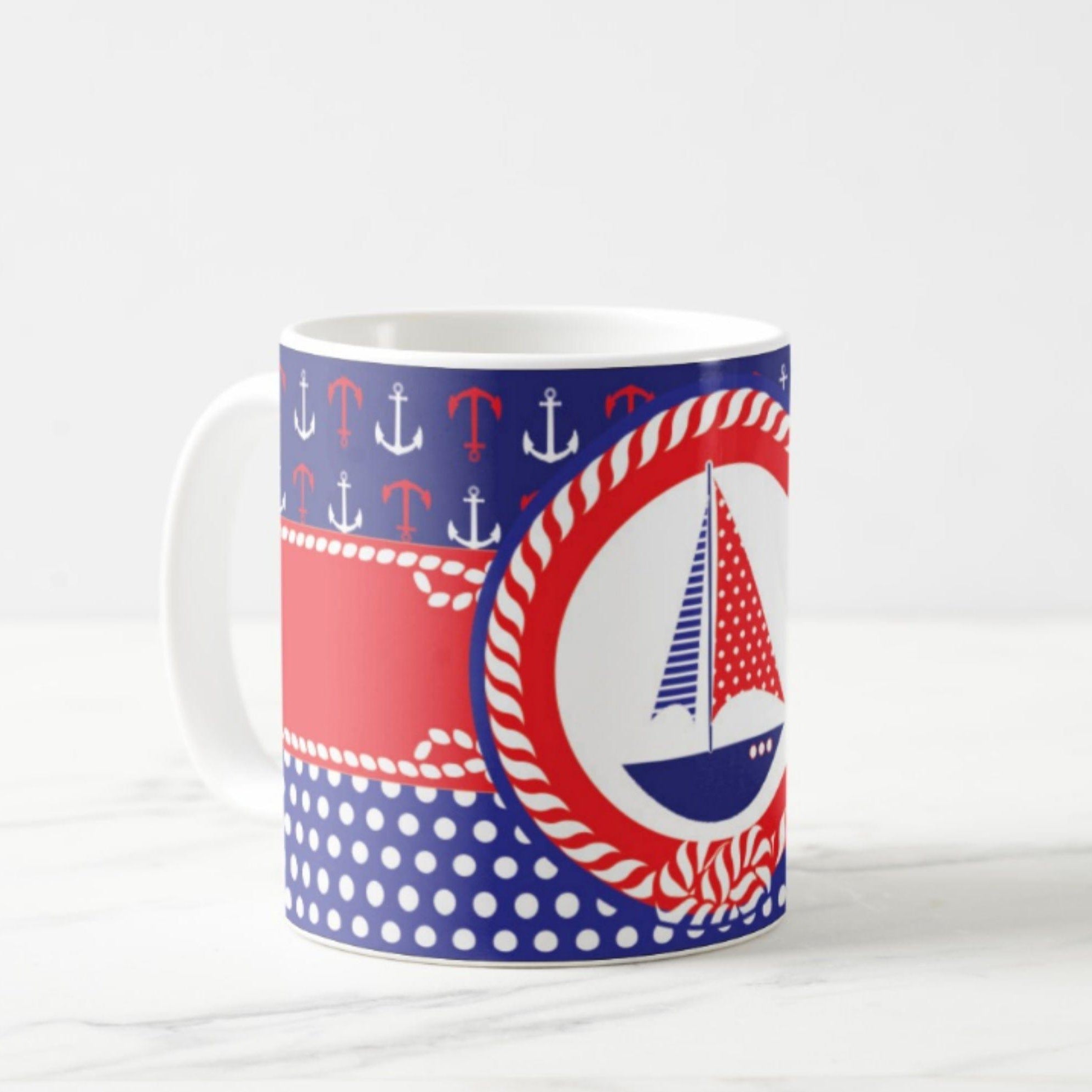 Personalised Nautical Mug THEME PARTIES Pretty UR Party