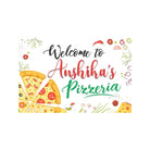 Pizza Party Theme Entrance Banner / Door Sign THEME PARTIES Pretty UR Party