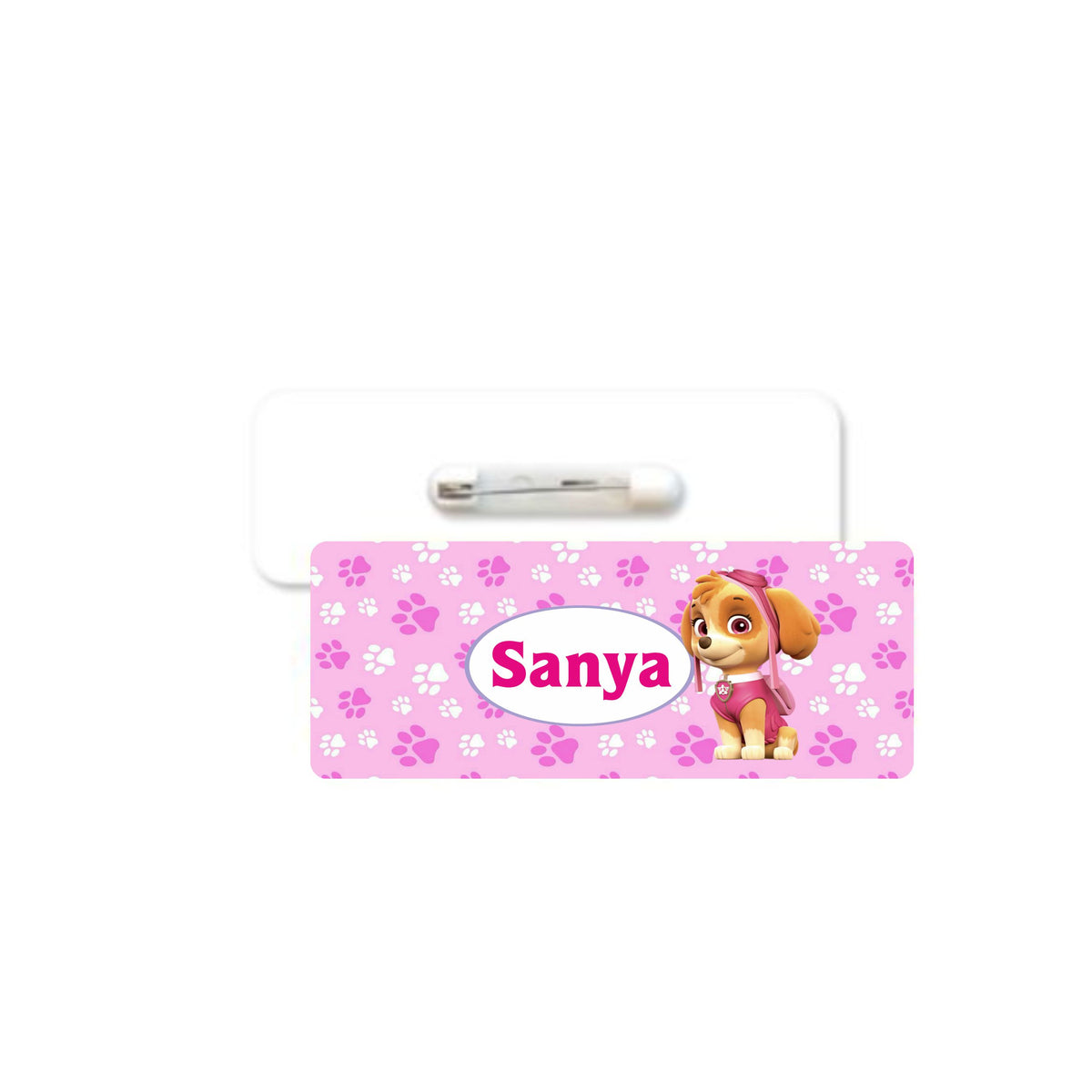 Paw Patrol Pink Badge / Name Tag