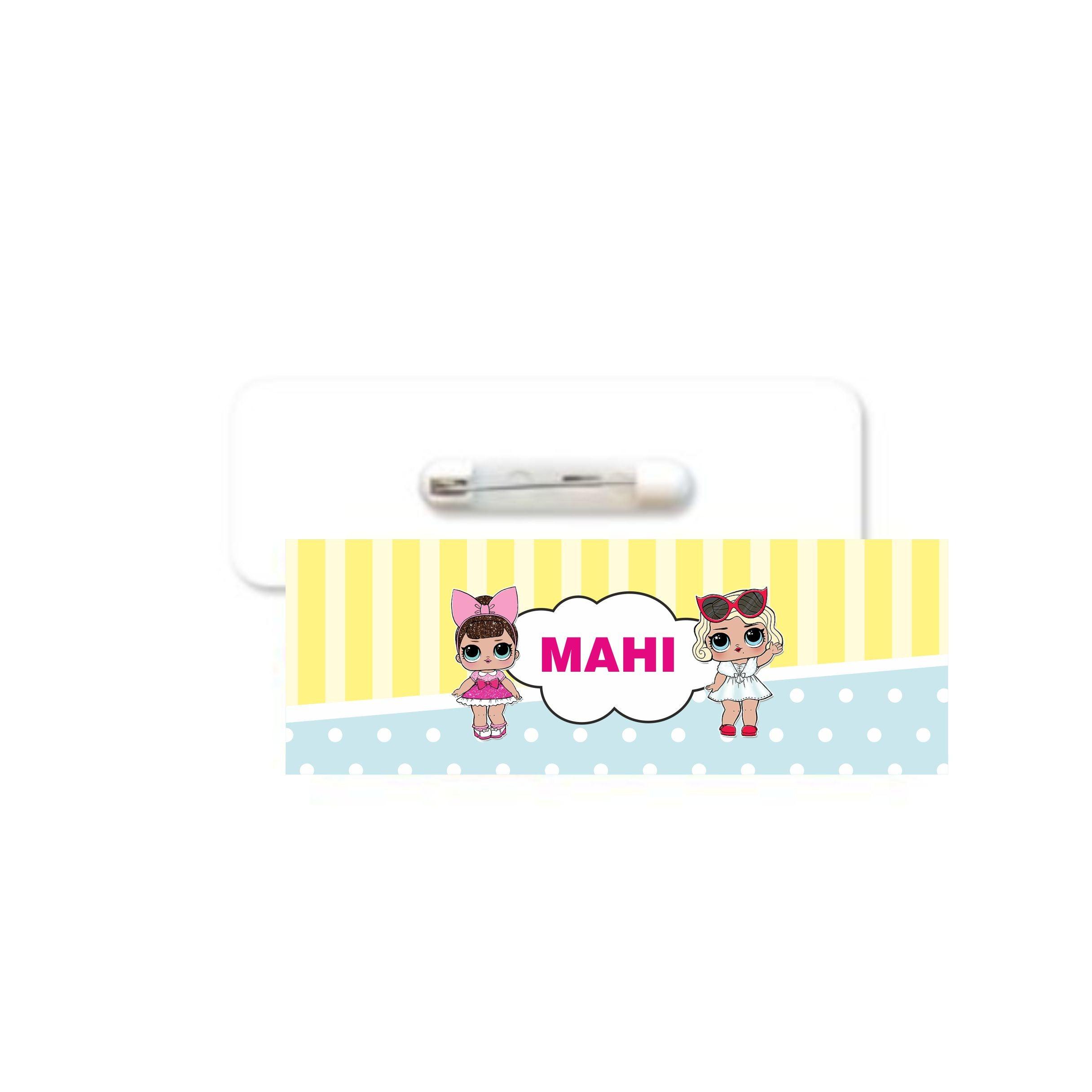 LOL Surprise Badge / Name Tag PERSONALISED Pretty UR Party