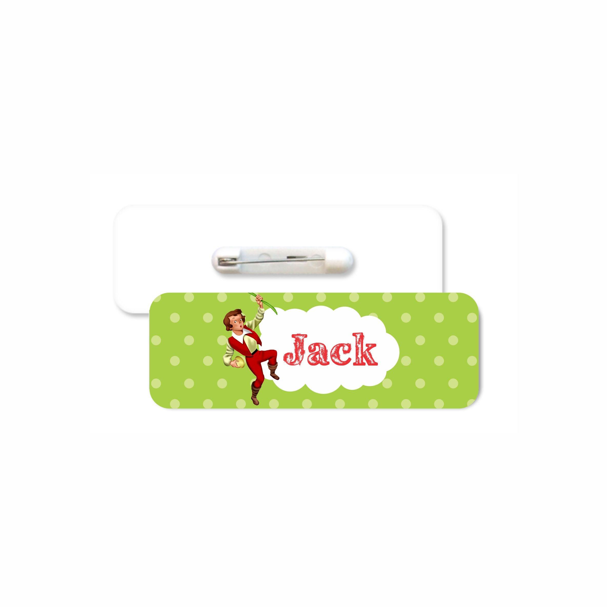 Jack & The Beanstalk Badge / Name Tag PERSONALISED Pretty UR Party