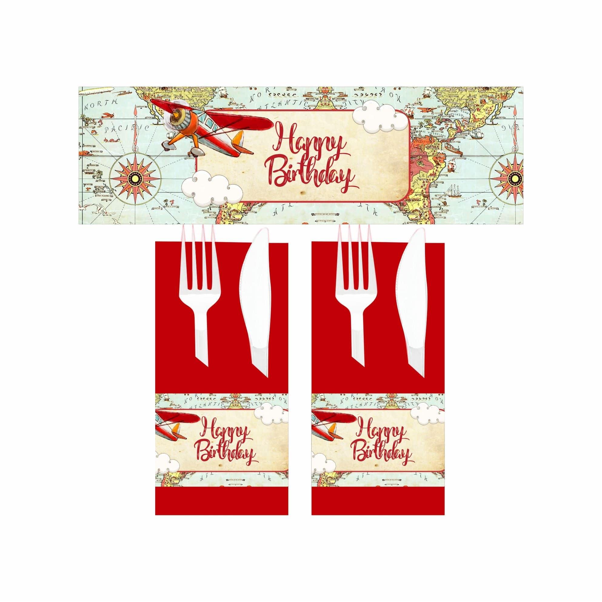 Travel Theme Napkin Rings THEME PARTIES Pretty UR Party