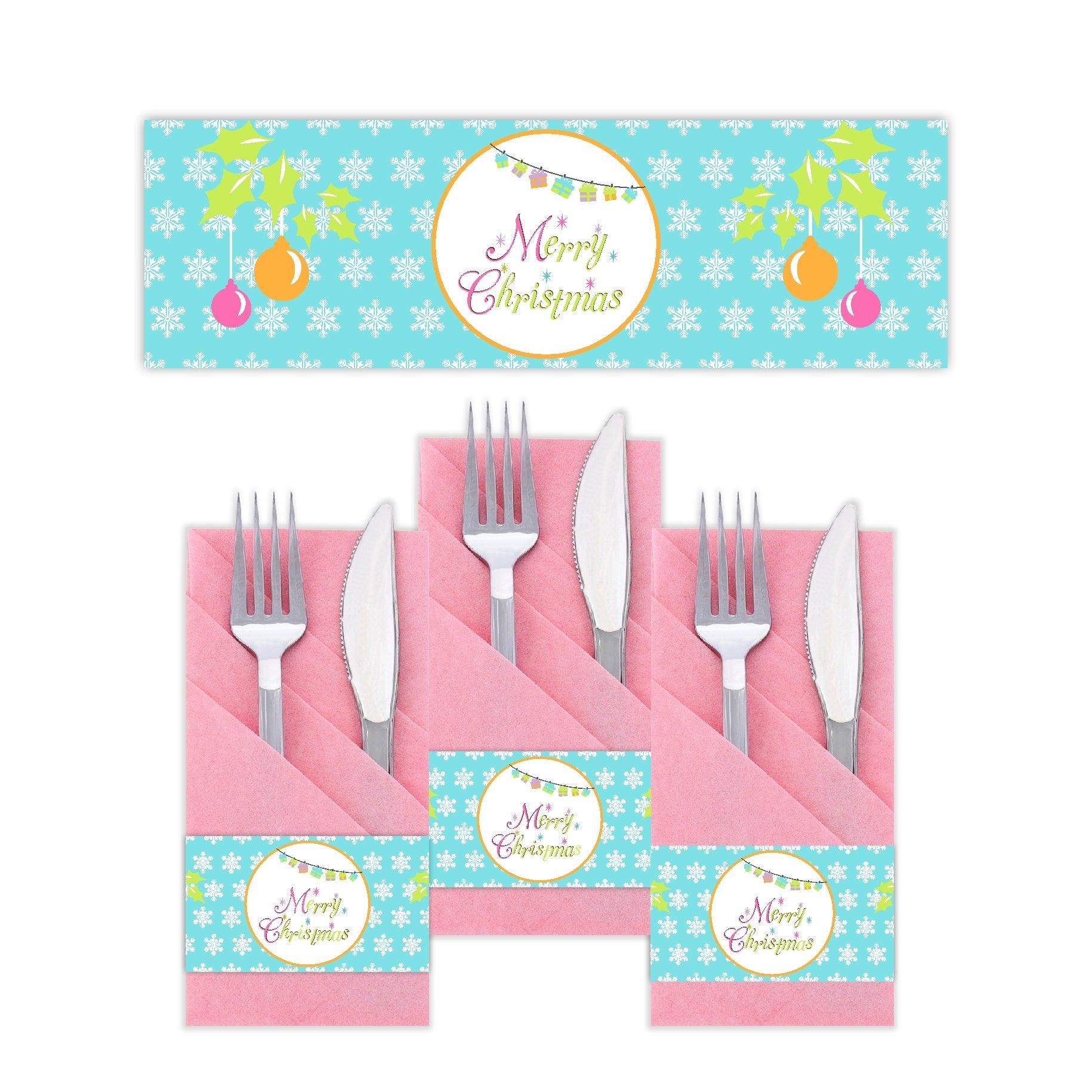 Merry and Bright Napkin Rings ALL PARTY SUPPLIES Pretty UR Party