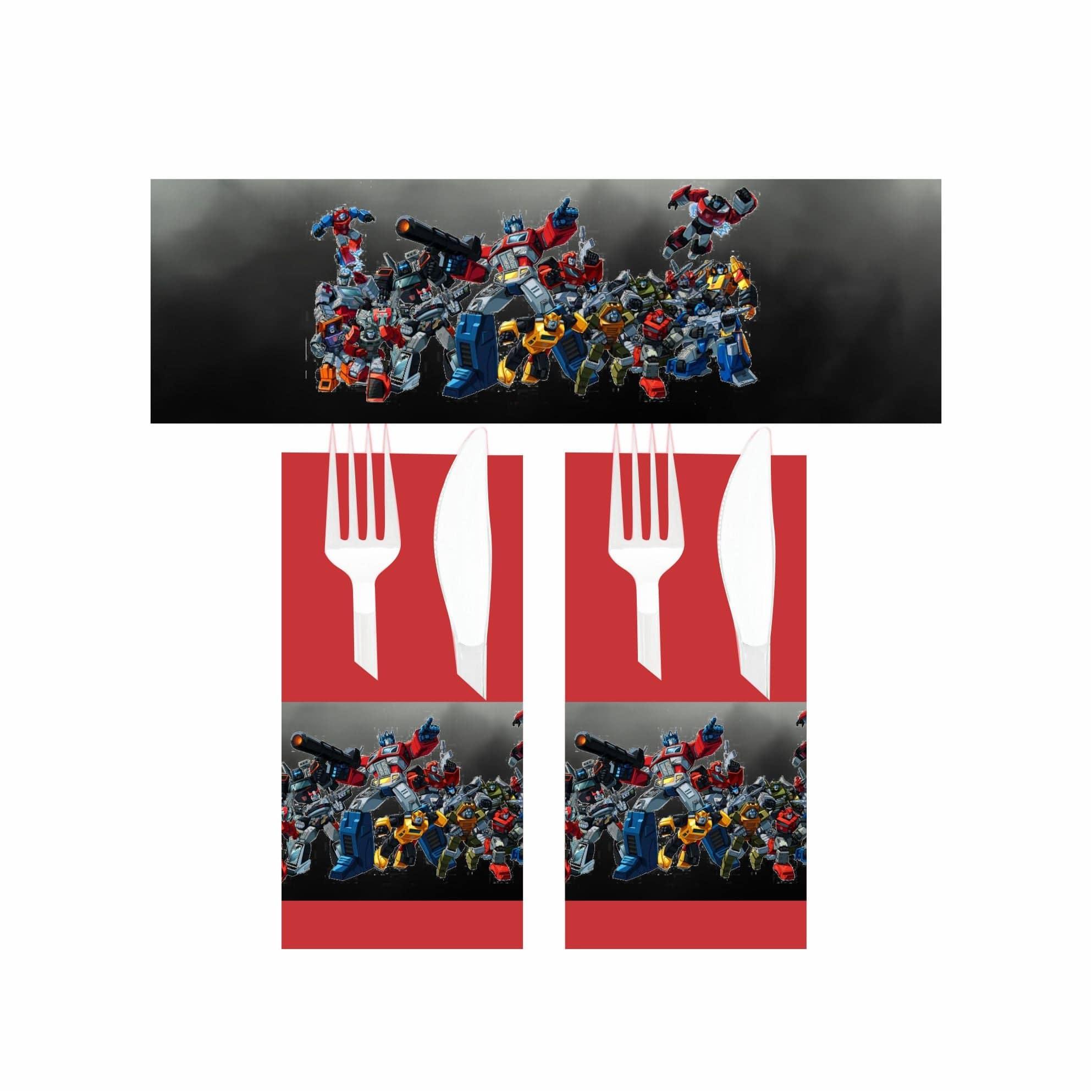 Transformers Theme Napkin Rings THEME PARTIES Pretty UR Party
