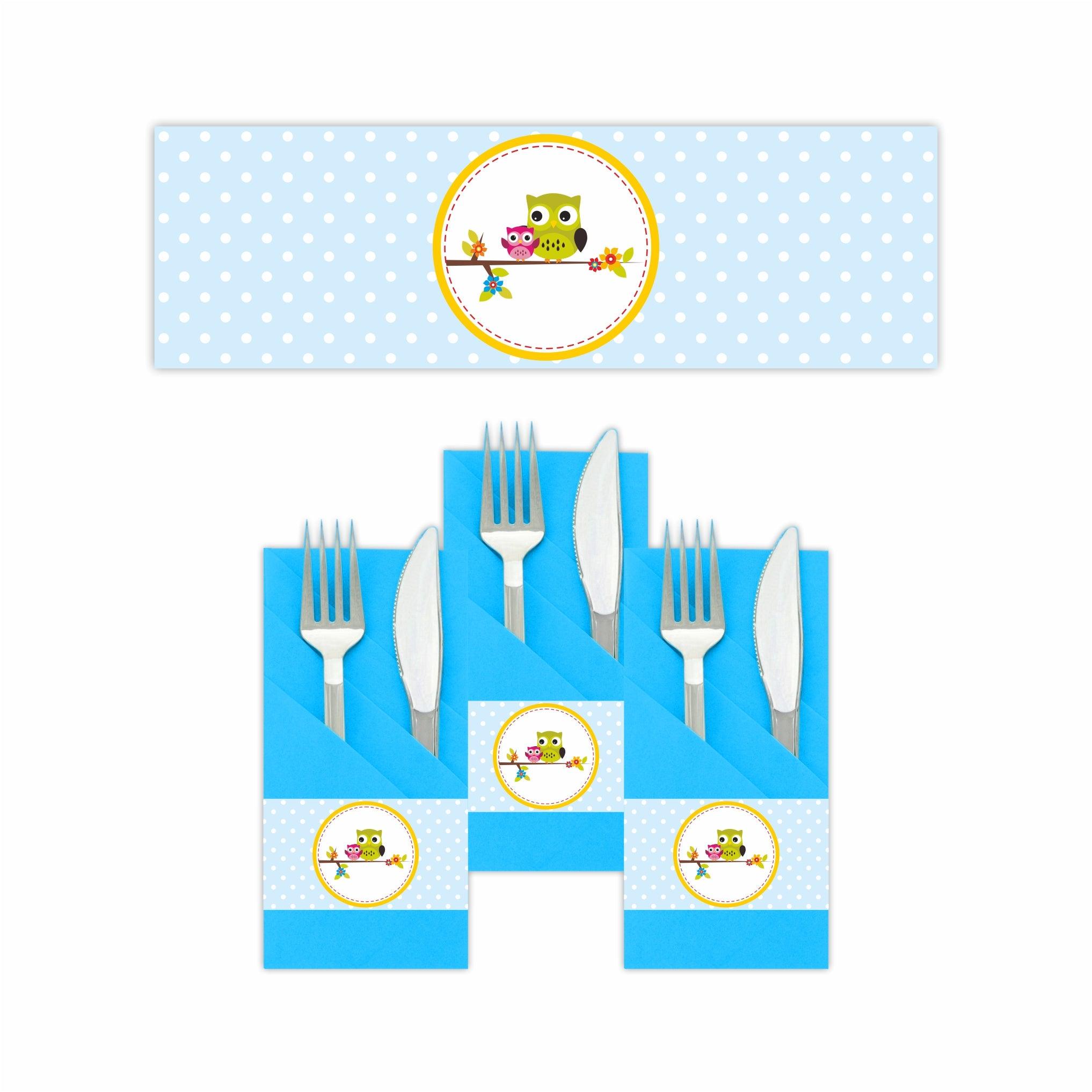 Owl Theme Napkin Rings THEME PARTIES Pretty UR Party