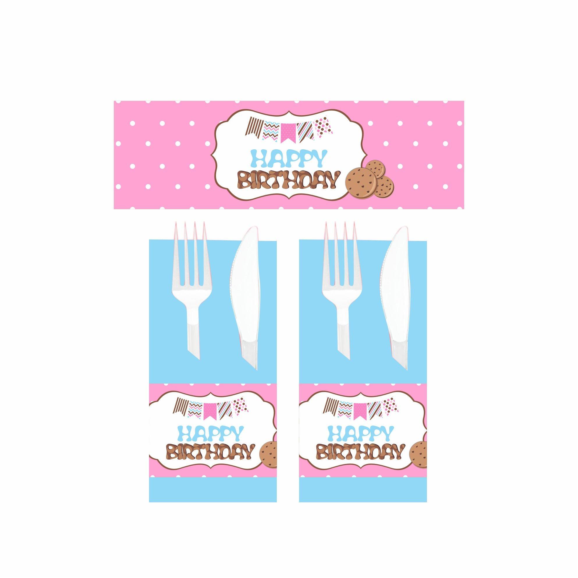 Milk and Cookies Theme Napkin Rings THEME PARTIES Pretty UR Party