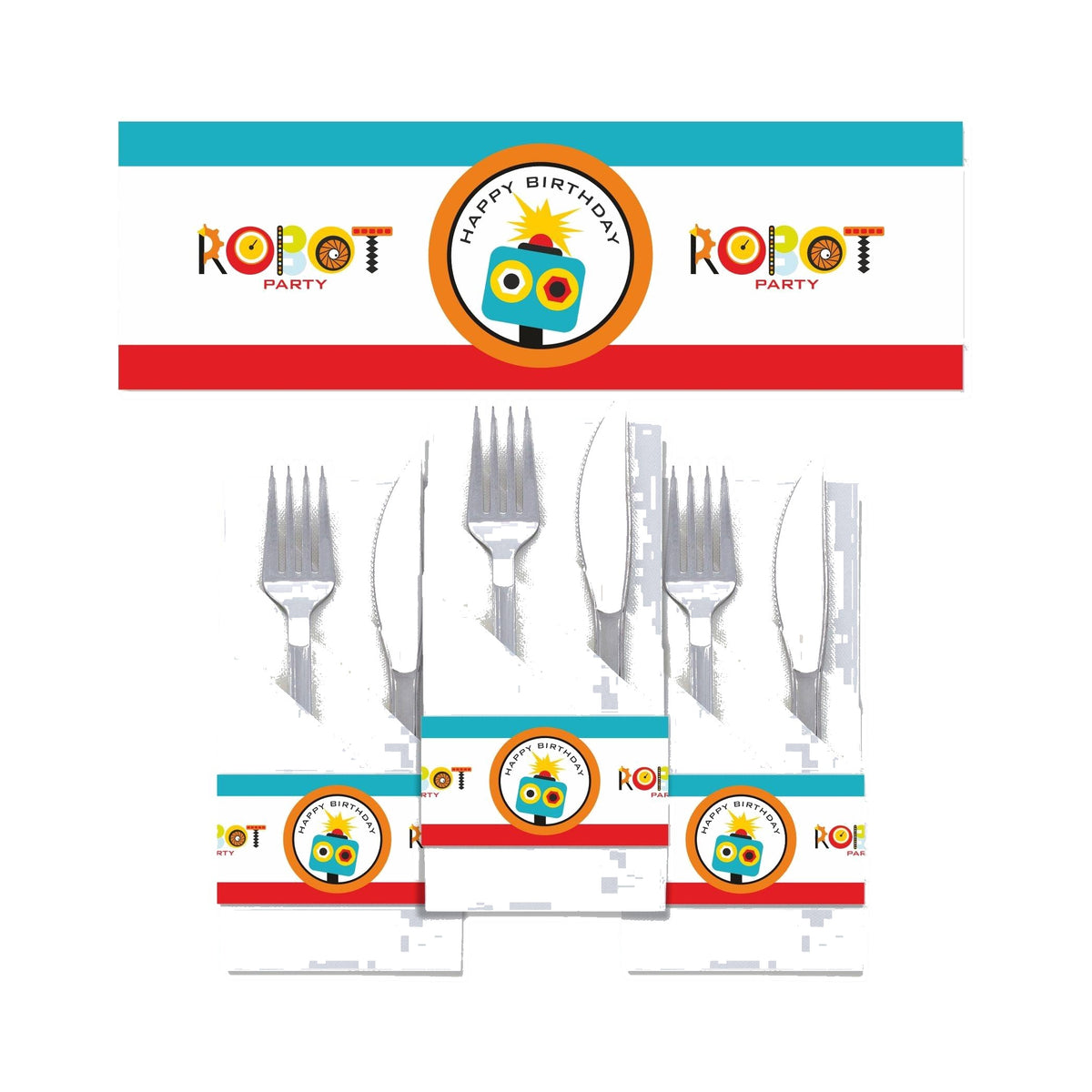 Robot Theme Napkin Rings