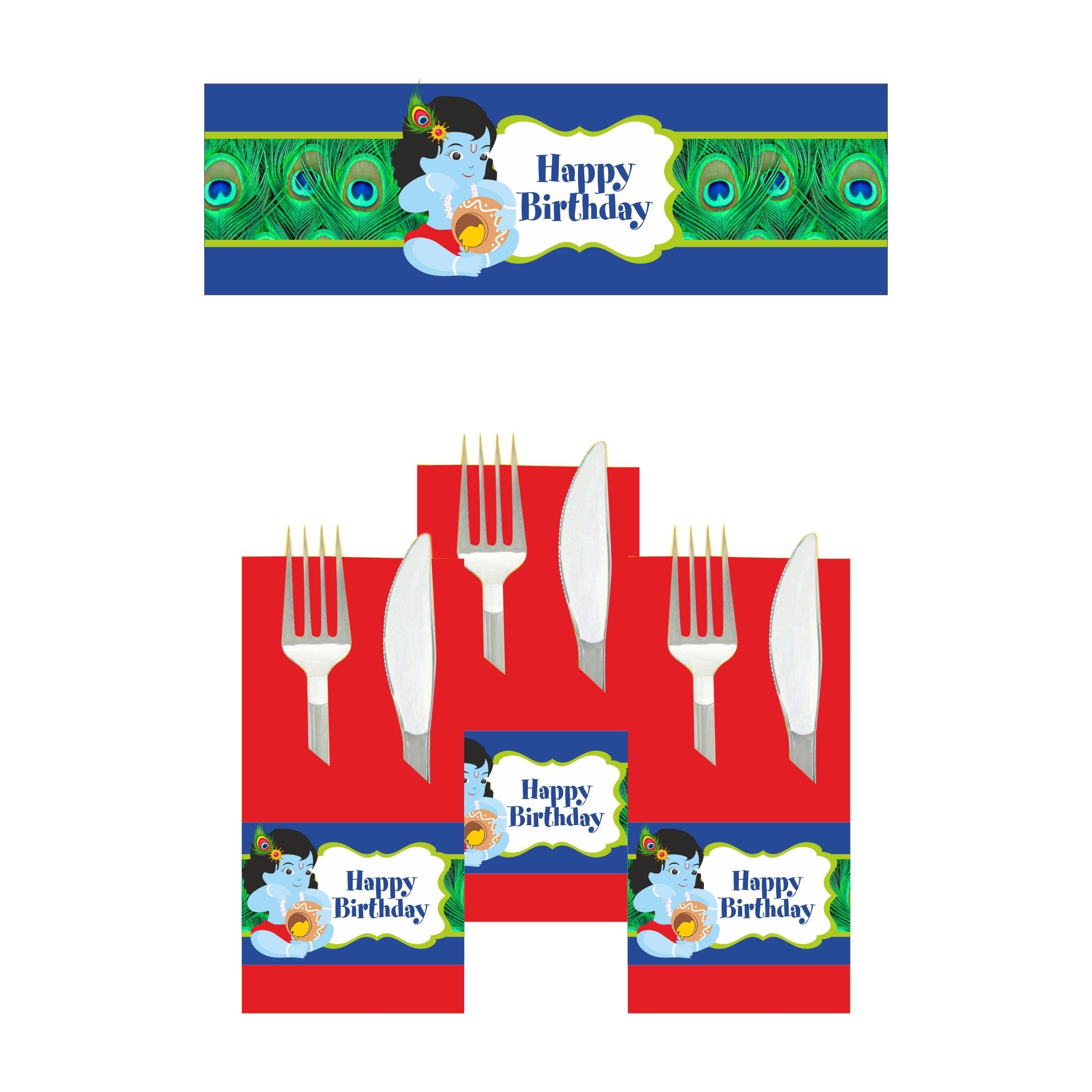 Krishna Theme Napkin Rings THEME PARTIES Pretty UR Party
