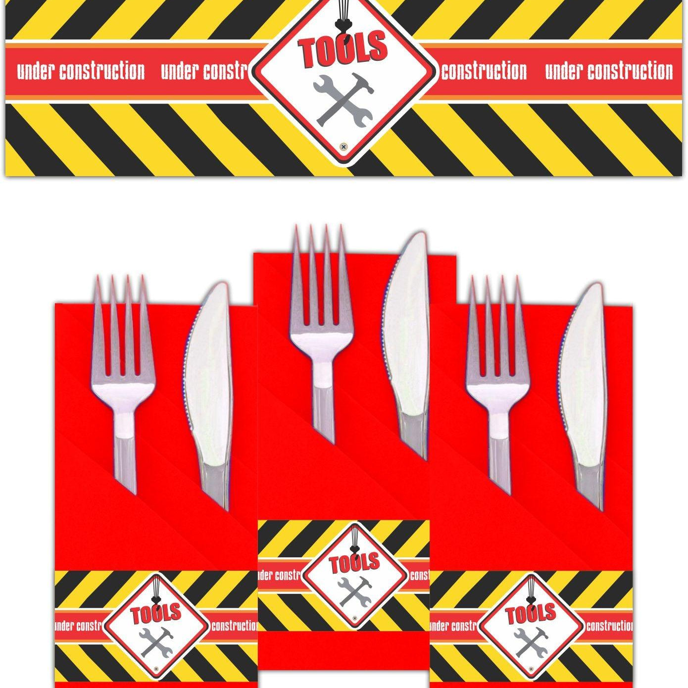 New Construction Theme Napkin Rings THEME PARTIES Pretty UR Party