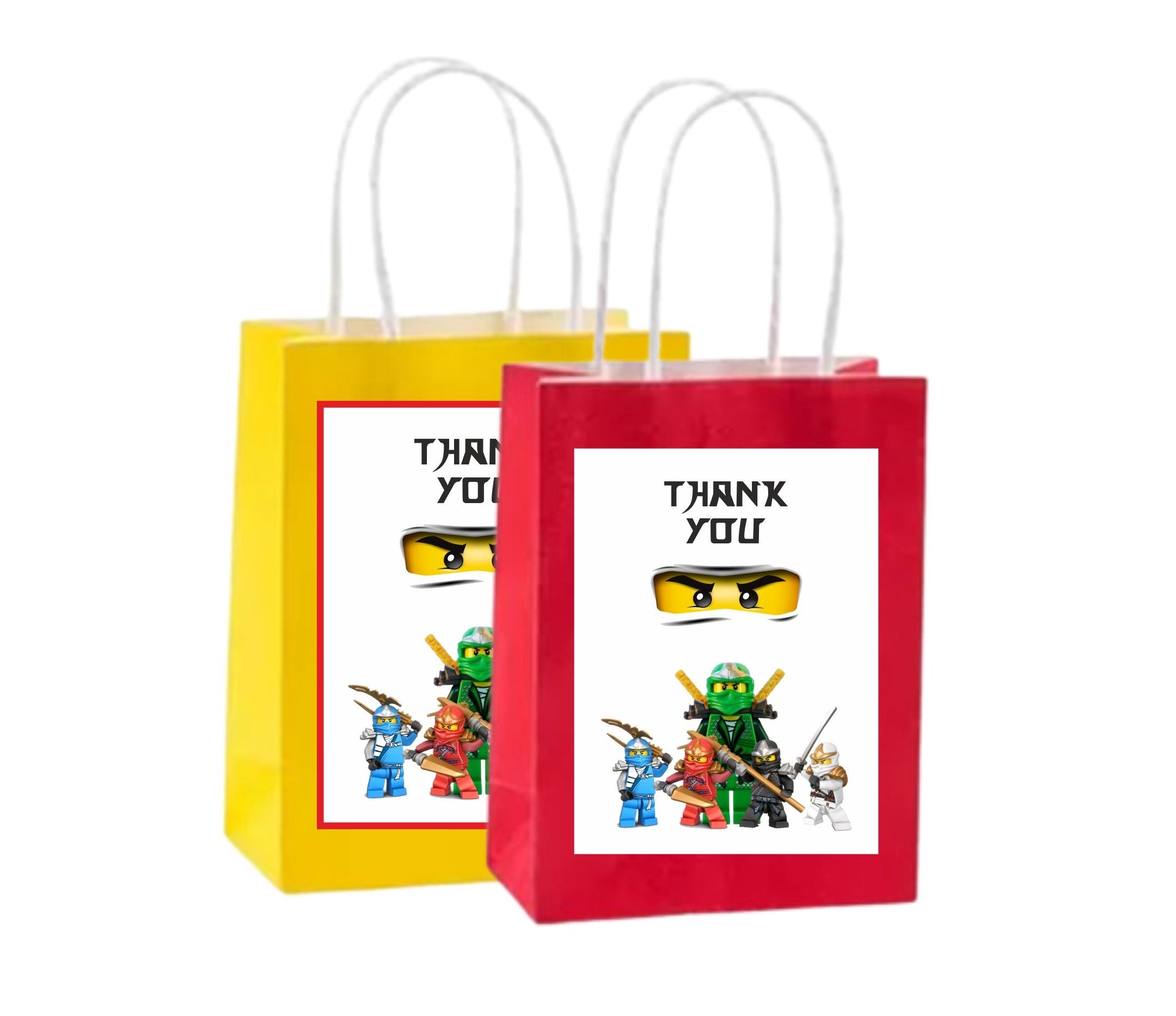 Ninjago Gift bags - Pack of 10 ALL PARTY SUPPLIES Pretty UR Party