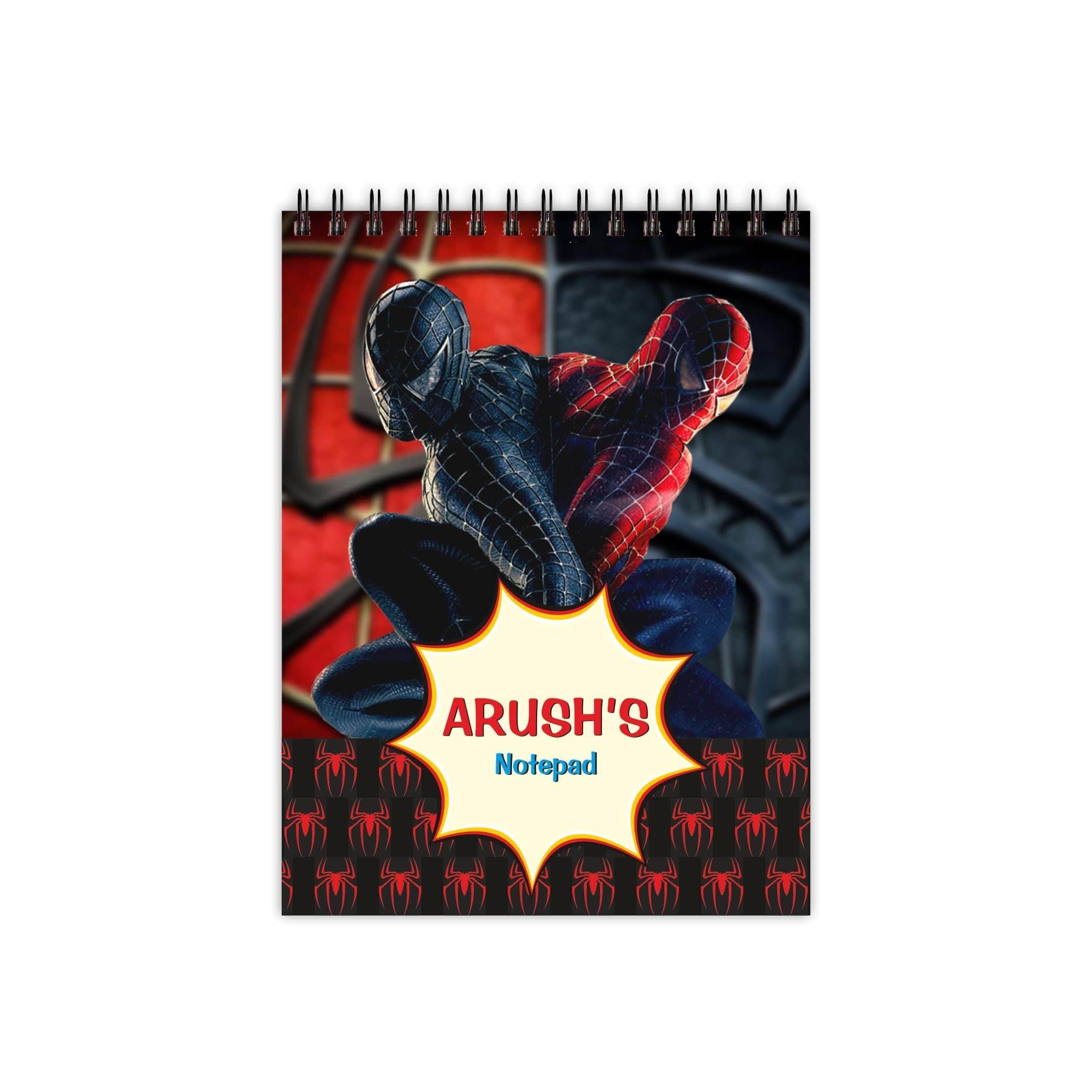 Spiderman Note Pads PERSONALISED Pretty UR Party