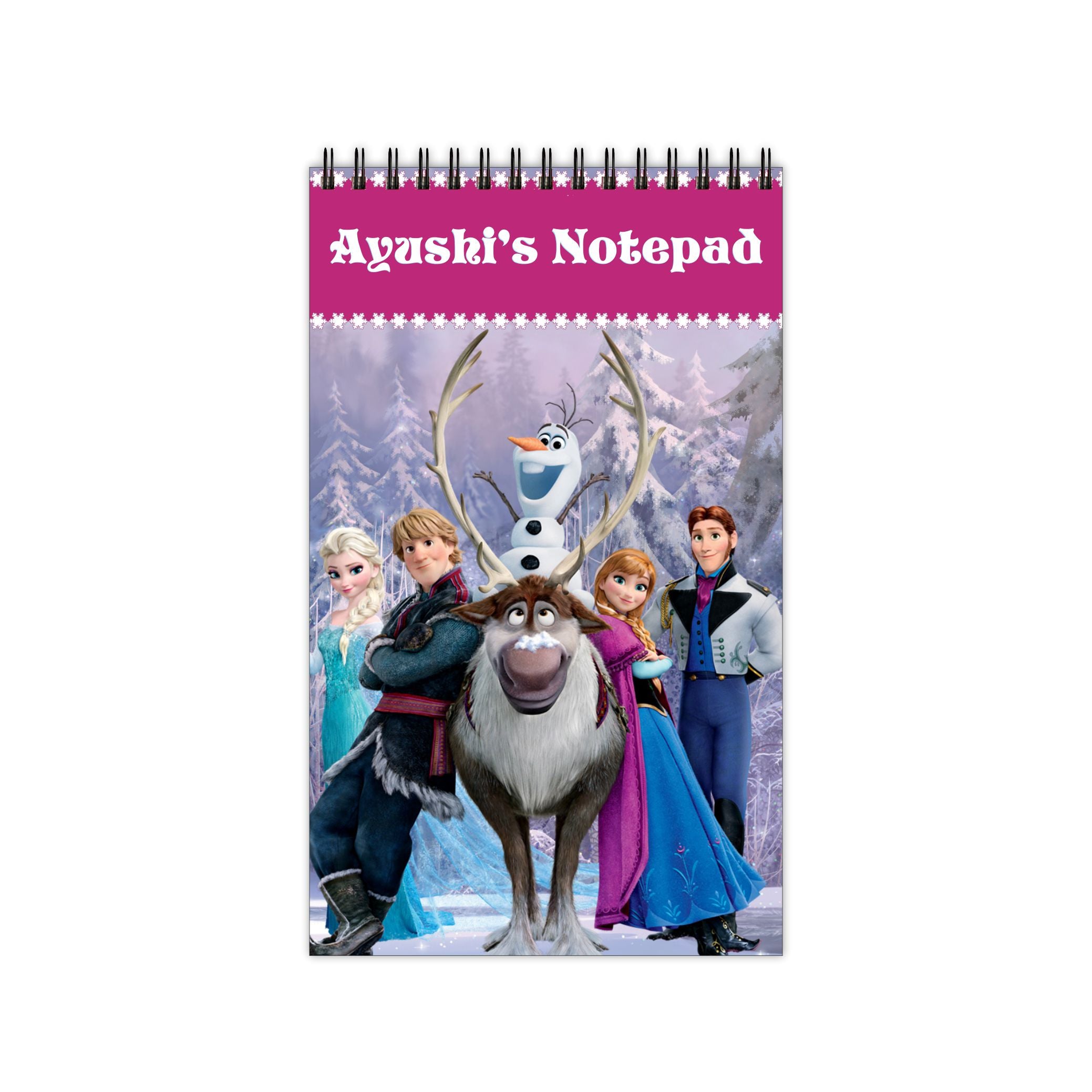 Frozen Note Pads PERSONALISED Pretty UR Party