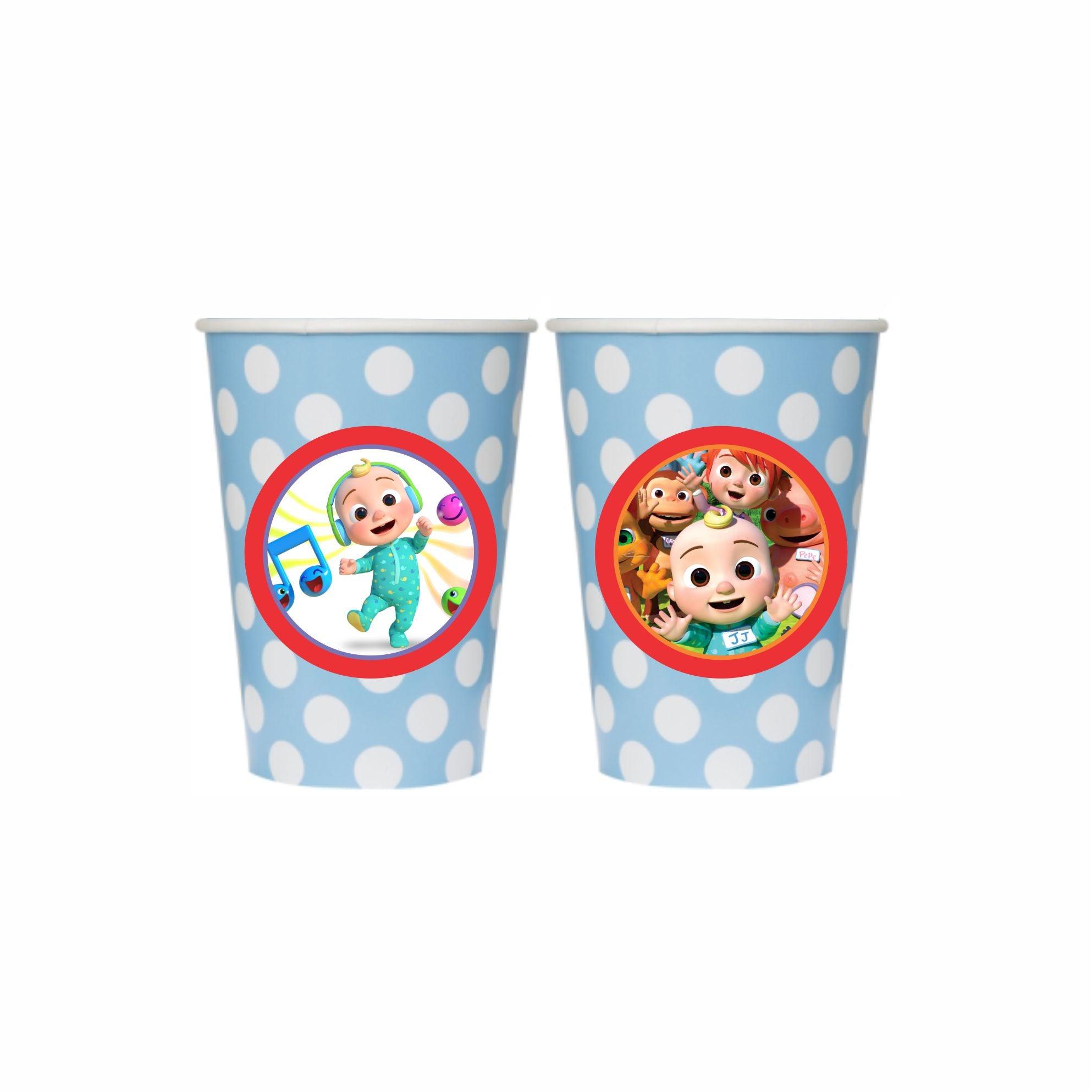 Cocomelon theme Paper Cups TABLEWARE Pretty UR Party